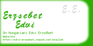 erzsebet edvi business card