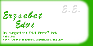 erzsebet edvi business card